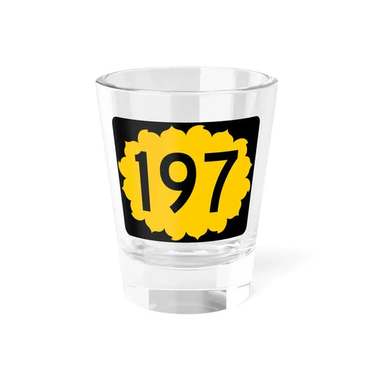 K-197 (Kansas) (Road Sign) Shot Glass 1.5oz 1.5oz - Go Mug Yourself