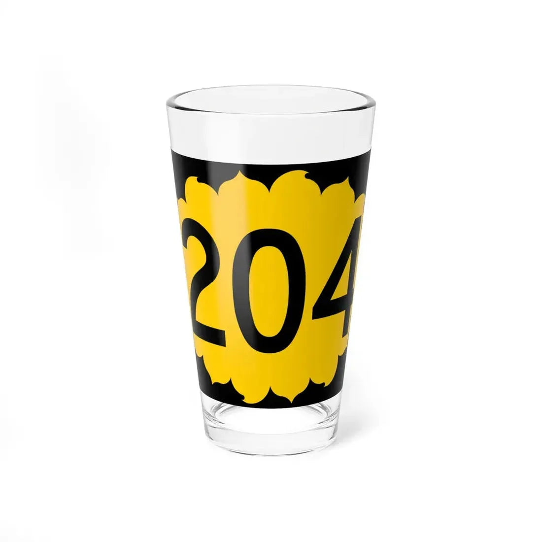 K-204 (Kansas) (Road Sign) Pint Glss 16oz 16oz - Go Mug Yourself