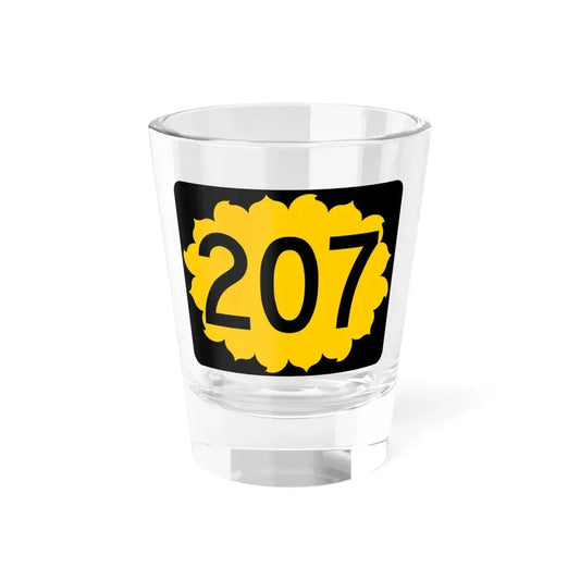 K-207 (Kansas) (Road Sign) Shot Glass 1.5oz 1.5oz - Go Mug Yourself