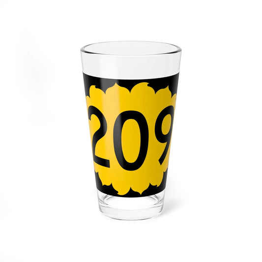 K-209 (Kansas) (Road Sign) Pint Glss 16oz 16oz - Go Mug Yourself