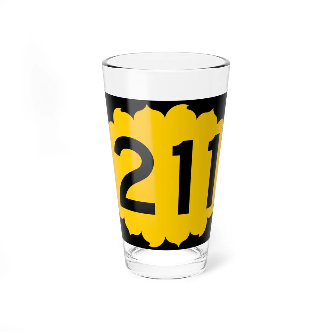 K-211 (Kansas) (Road Sign) Pint Glss 16oz 16oz - Go Mug Yourself