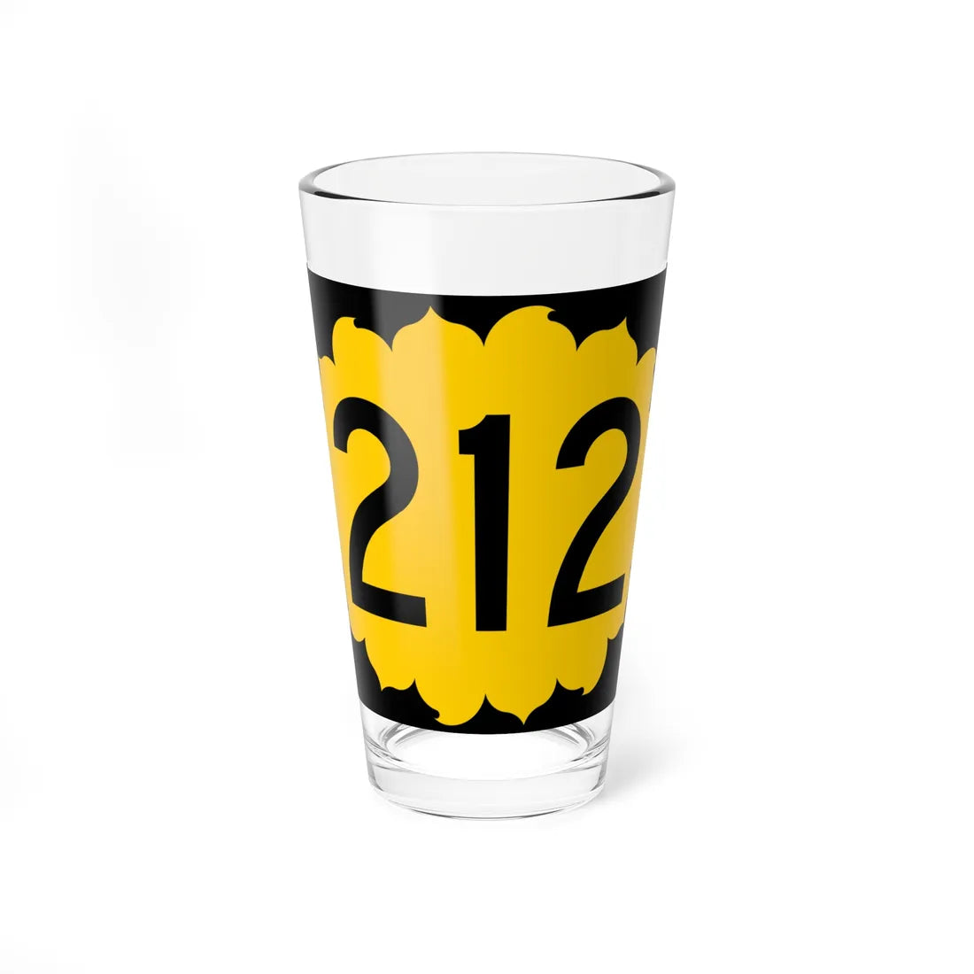 K-212 (Kansas) (Road Sign) Pint Glss 16oz 16oz - Go Mug Yourself