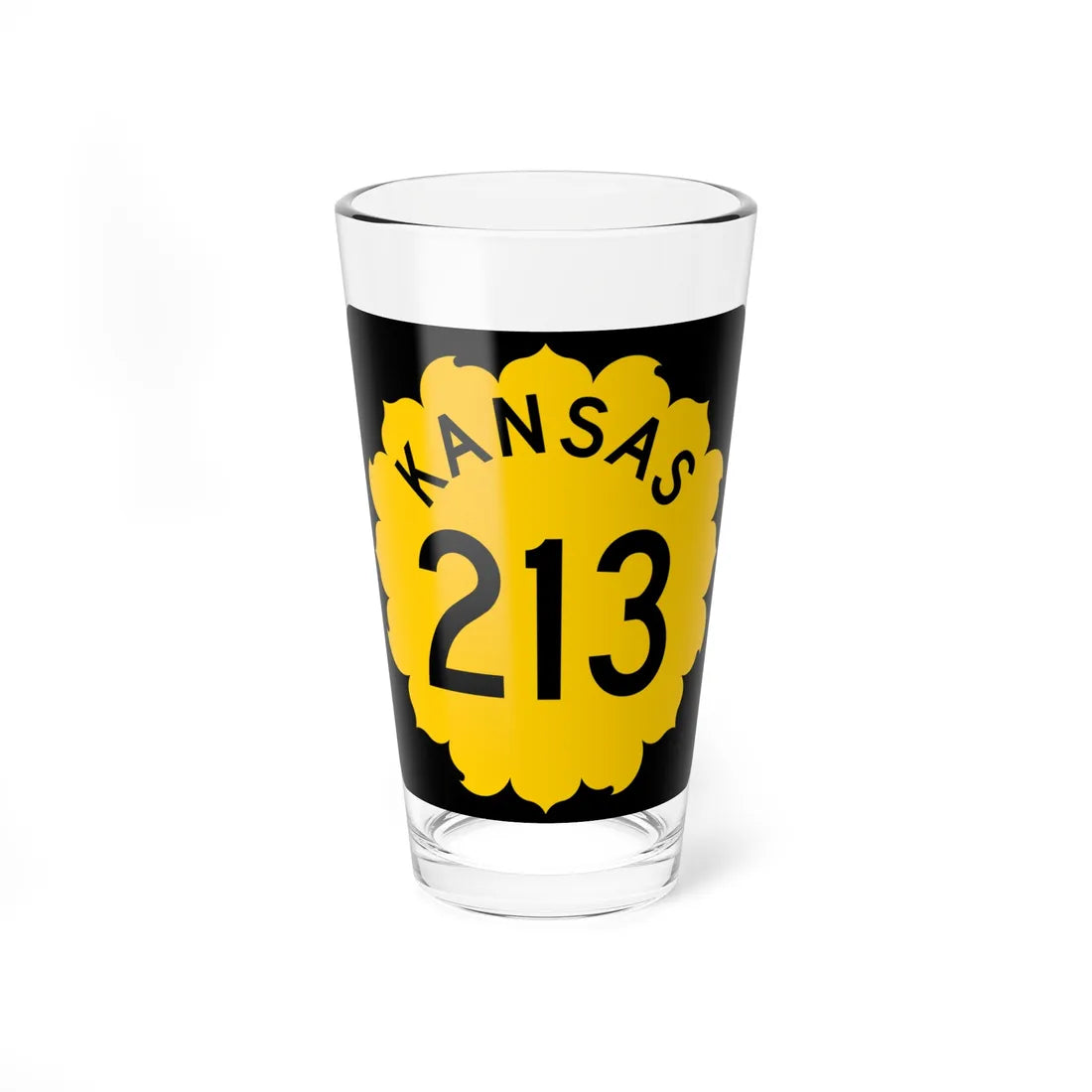 K-213 1962 (Kansas) (Road Sign) Pint Glss 16oz 16oz - Go Mug Yourself