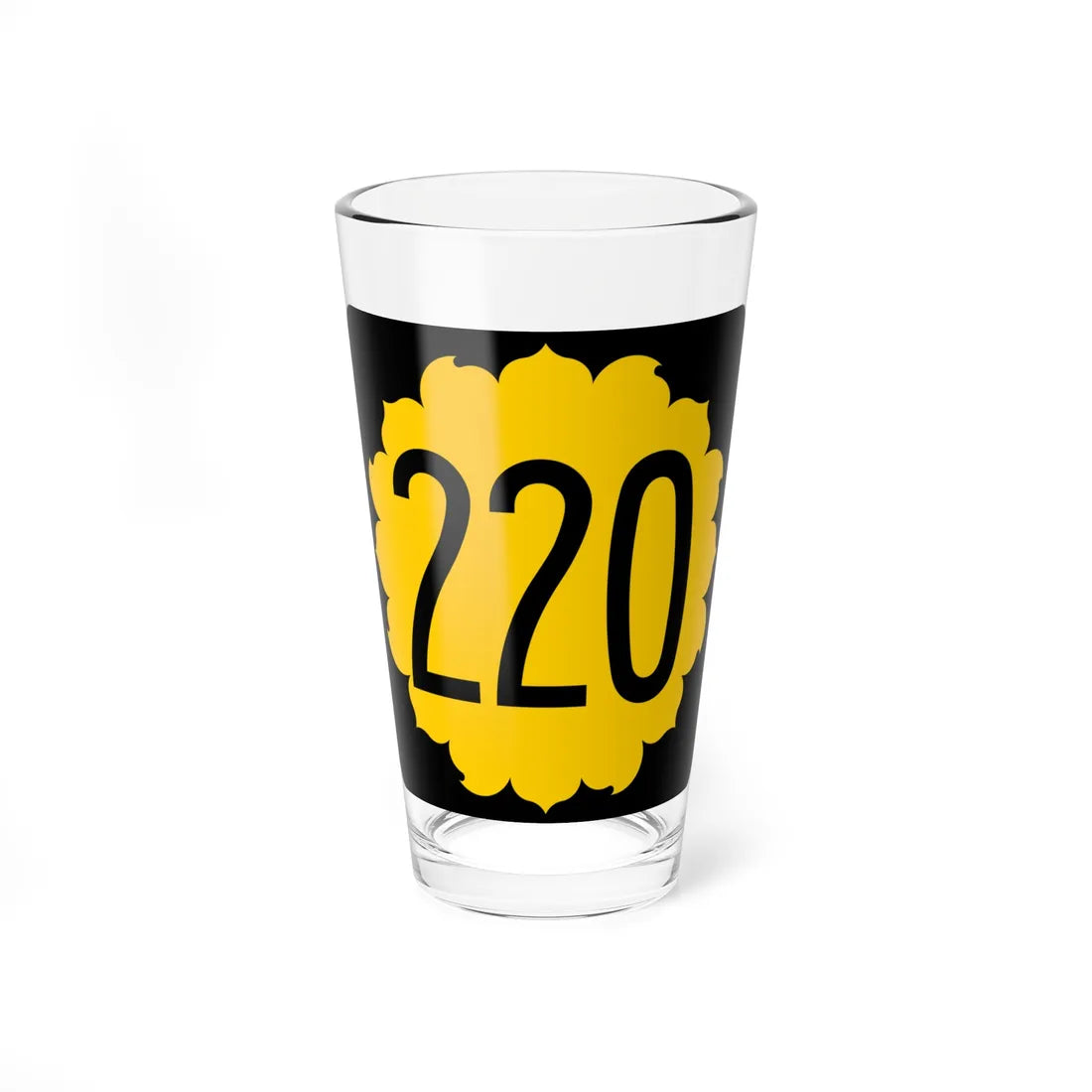 K-220 1968 (Kansas) (Road Sign) Pint Glss 16oz 16oz - Go Mug Yourself