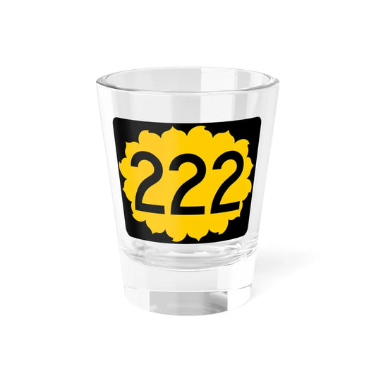 K-222 (Kansas) (Road Sign) Shot Glass 1.5oz 1.5oz - Go Mug Yourself