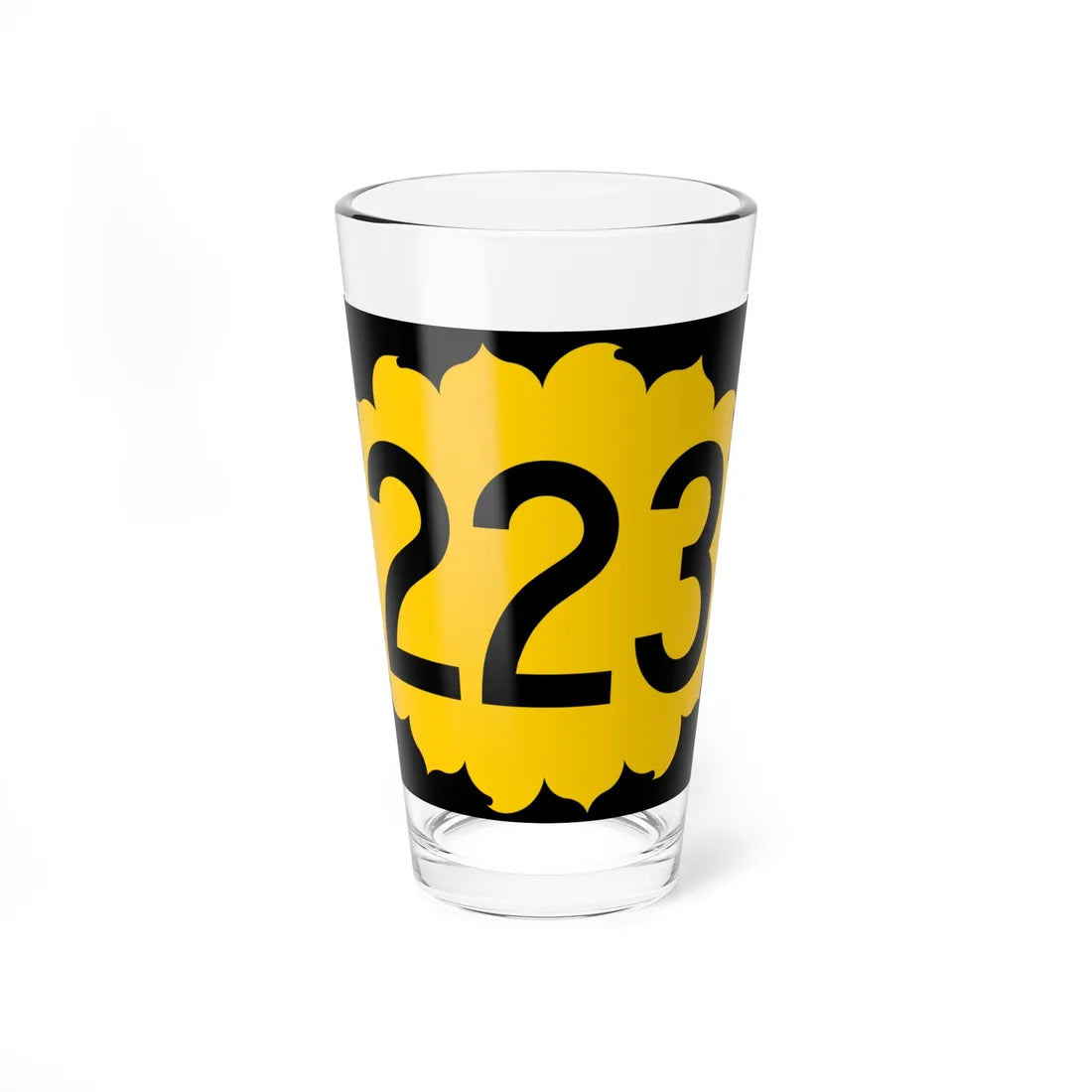 K-223 (Kansas) (Road Sign) Pint Glss 16oz 16oz - Go Mug Yourself