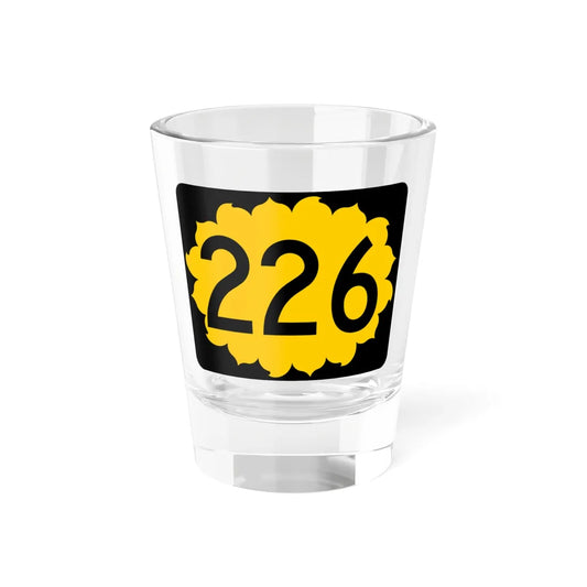 K-226 (Kansas) (Road Sign) Shot Glass 1.5oz 1.5oz - Go Mug Yourself