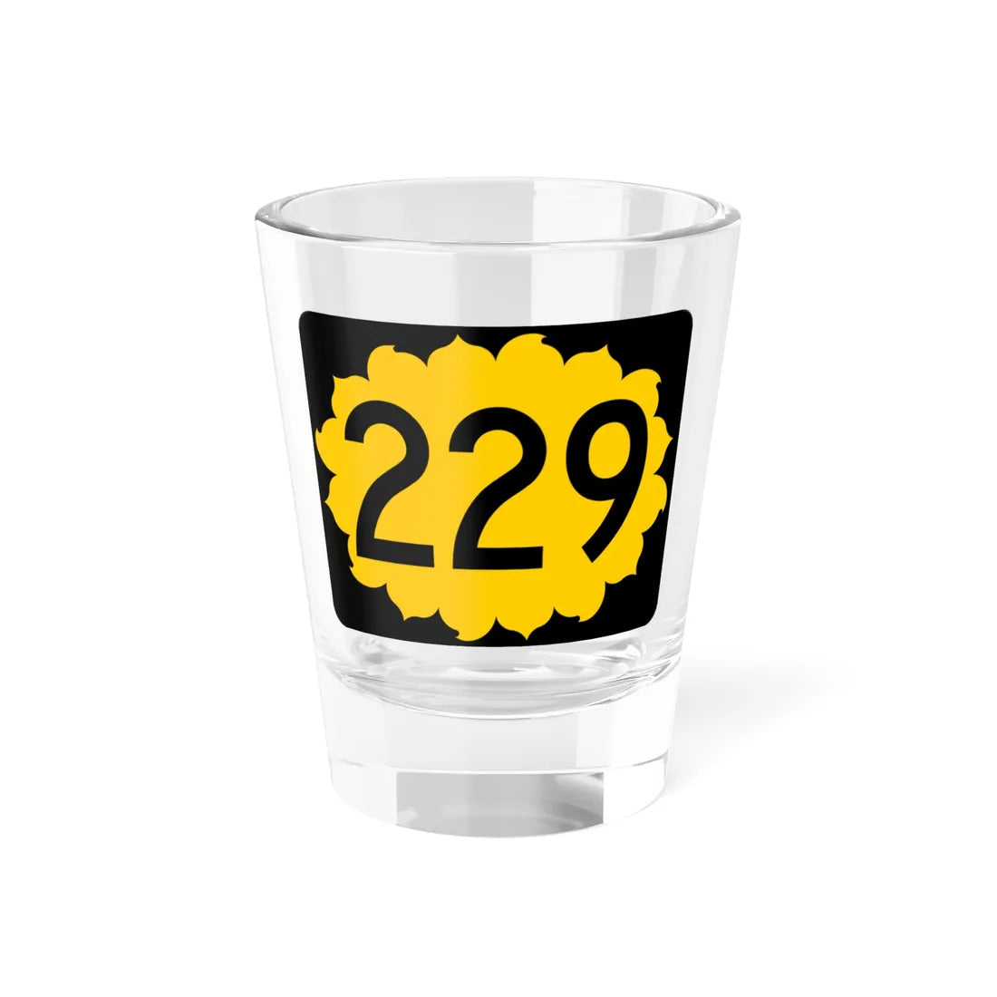 K-229 (Kansas) (Road Sign) Shot Glass 1.5oz 1.5oz - Go Mug Yourself