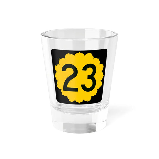 K-23 (Kansas) (Road Sign) Shot Glass 1.5oz 1.5oz - Go Mug Yourself