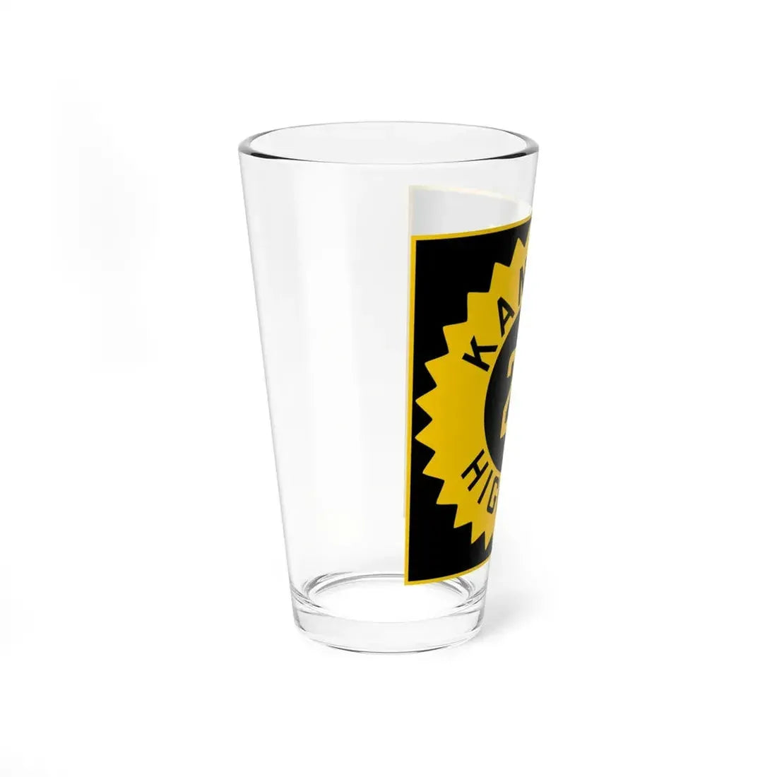 K-25 1926 (Kansas) (Road Sign) Pint Glss 16oz - Go Mug Yourself