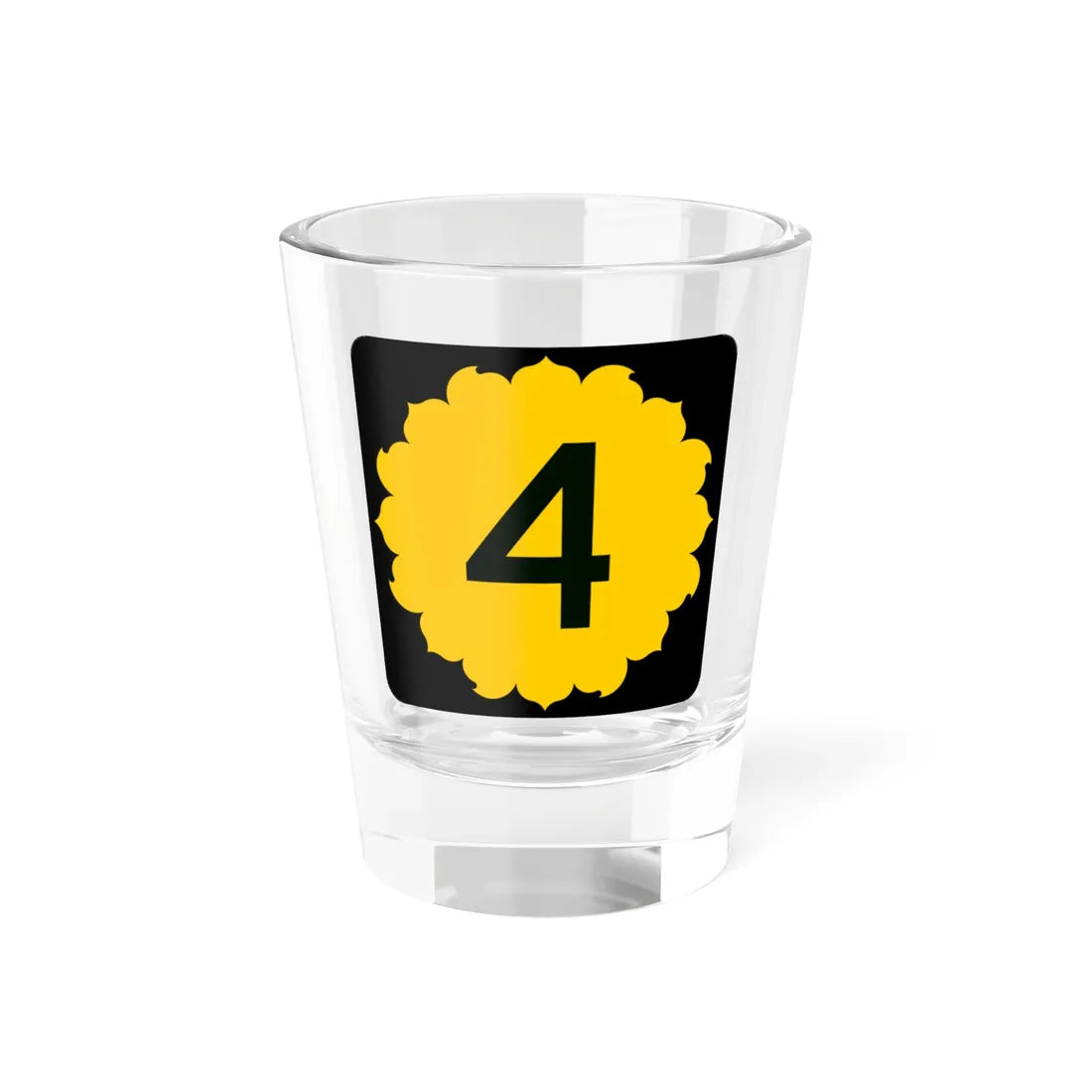 K-4 (Kansas) (Road Sign) Shot Glass 1.5oz 1.5oz - Go Mug Yourself