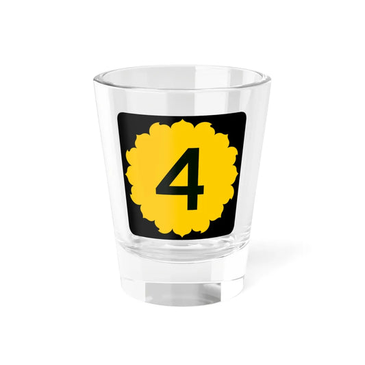 K-4 (Kansas) (Road Sign) Shot Glass 1.5oz 1.5oz - Go Mug Yourself