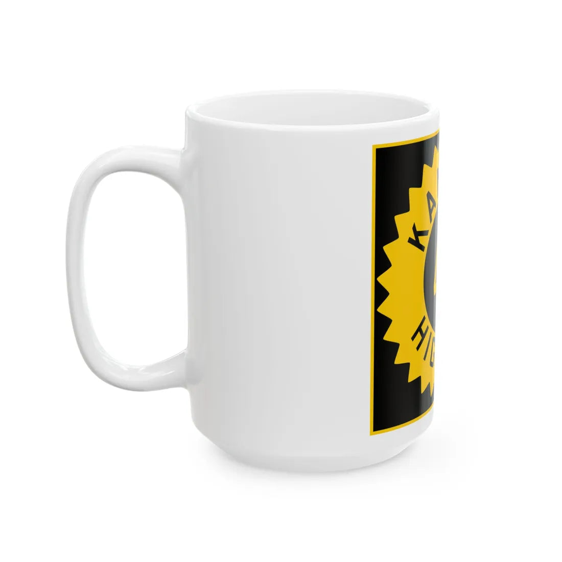 K-46 1926 (Kansas) (Road Sign) White Coffee Mug - Go Mug Yourself
