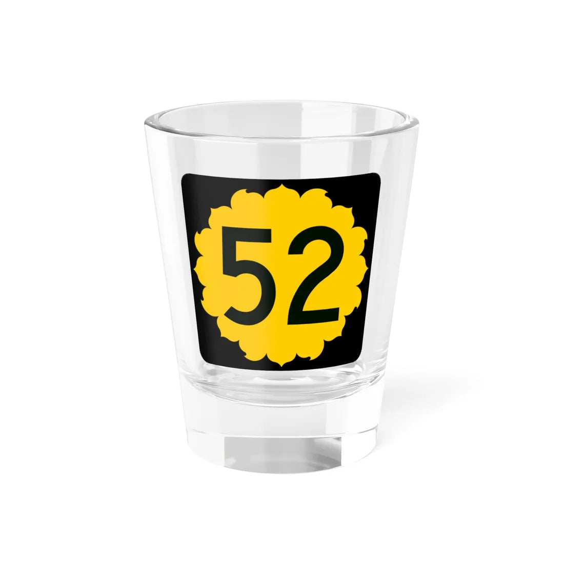 K-52 (Kansas) (Road Sign) Shot Glass 1.5oz 1.5oz - Go Mug Yourself