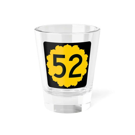 K-52 (Kansas) (Road Sign) Shot Glass 1.5oz 1.5oz - Go Mug Yourself