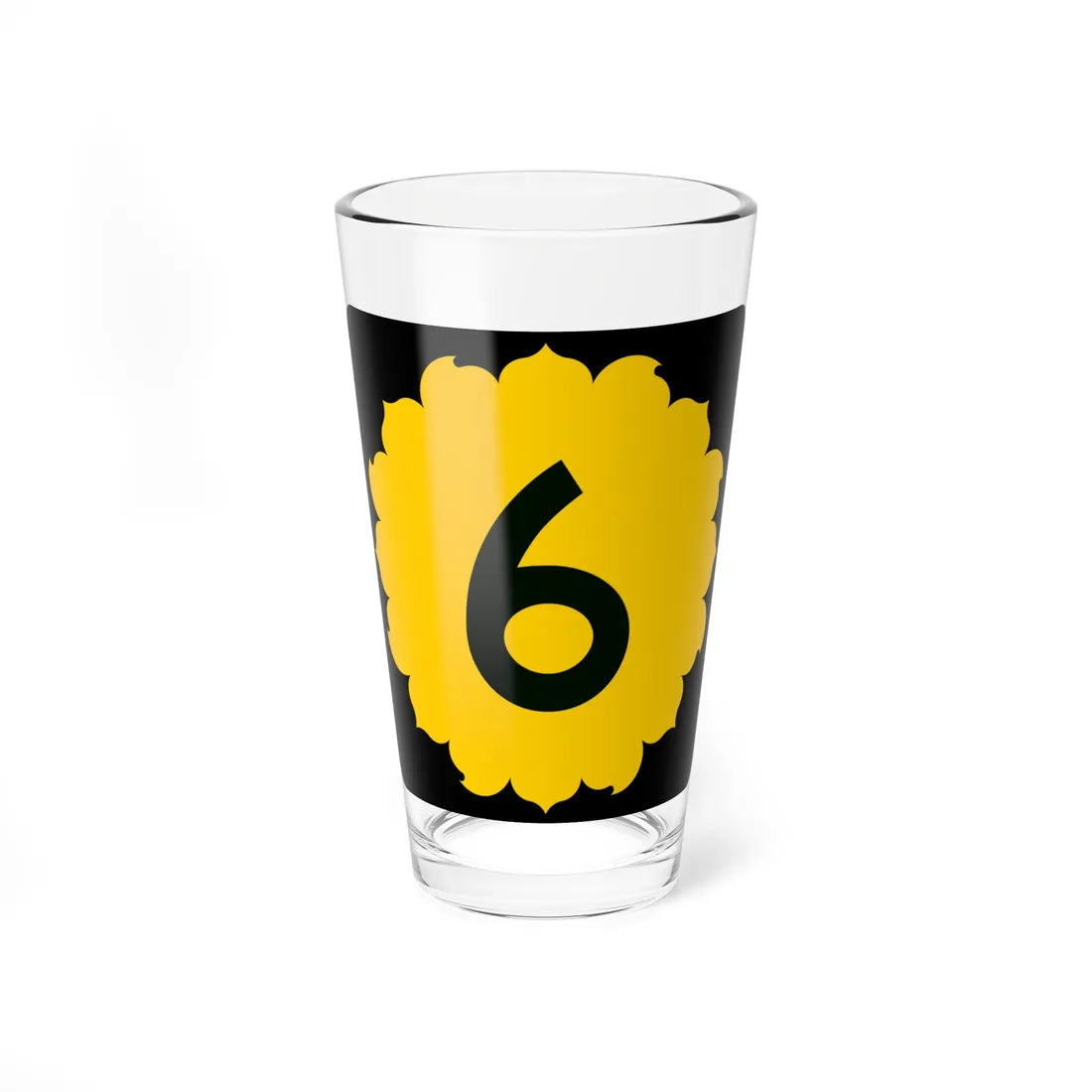 K-6 (Kansas) (Road Sign) Pint Glss 16oz 16oz - Go Mug Yourself