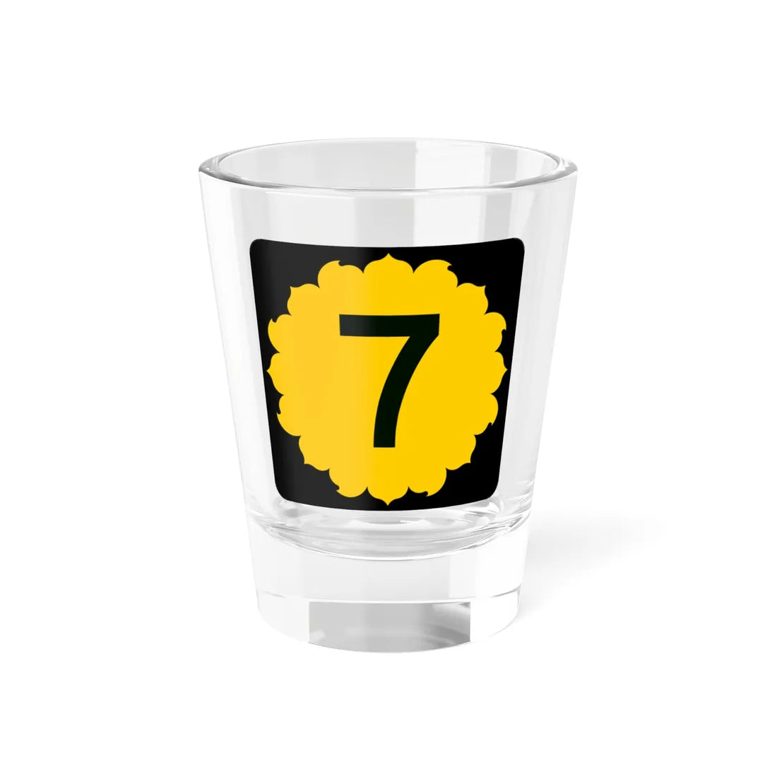 K-7 (Kansas) (Road Sign) Shot Glass 1.5oz 1.5oz - Go Mug Yourself