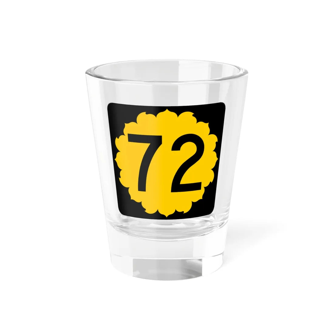 K-72 (Kansas) (Road Sign) Shot Glass 1.5oz 1.5oz - Go Mug Yourself