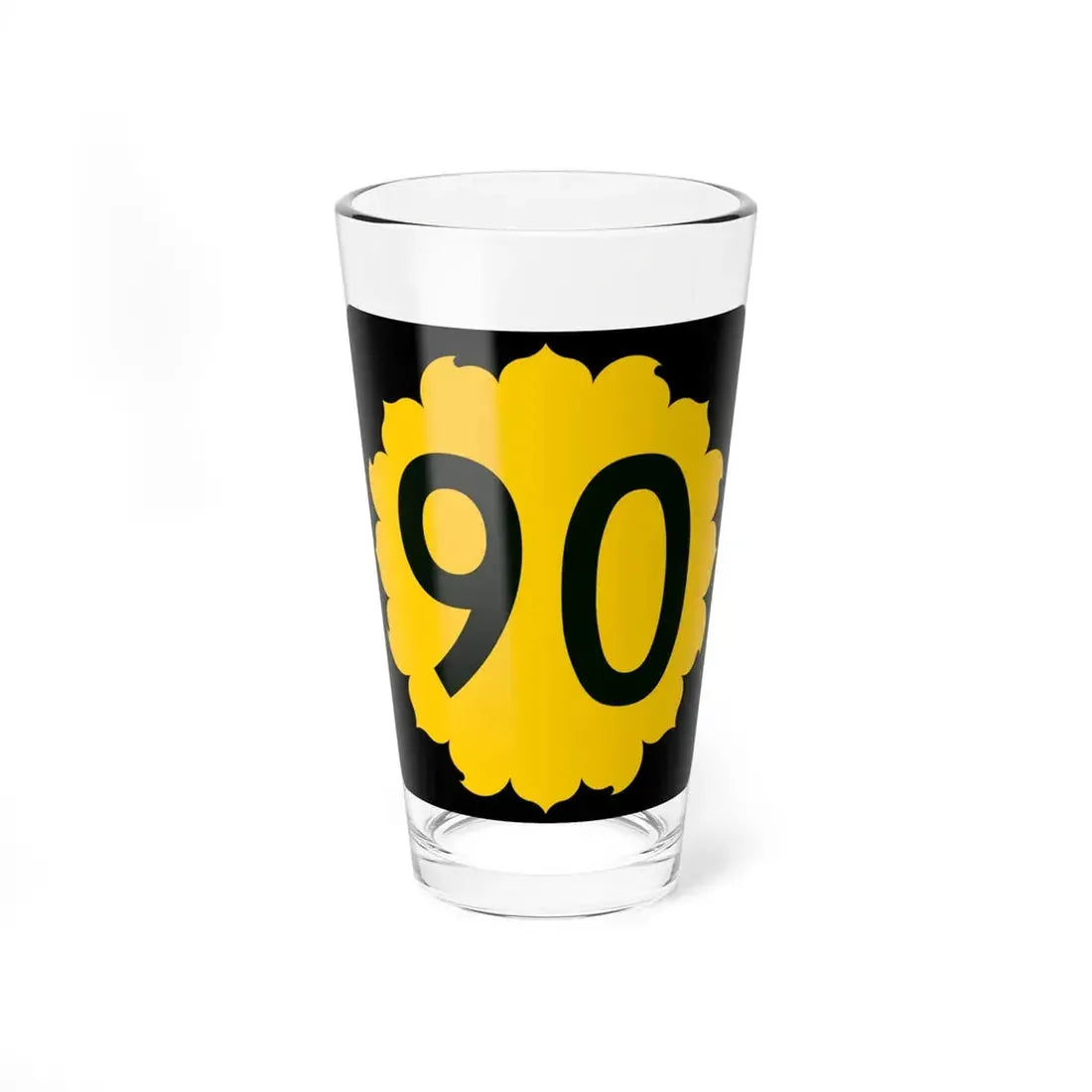 K-90 (Kansas) (Road Sign) Pint Glss 16oz 16oz - Go Mug Yourself