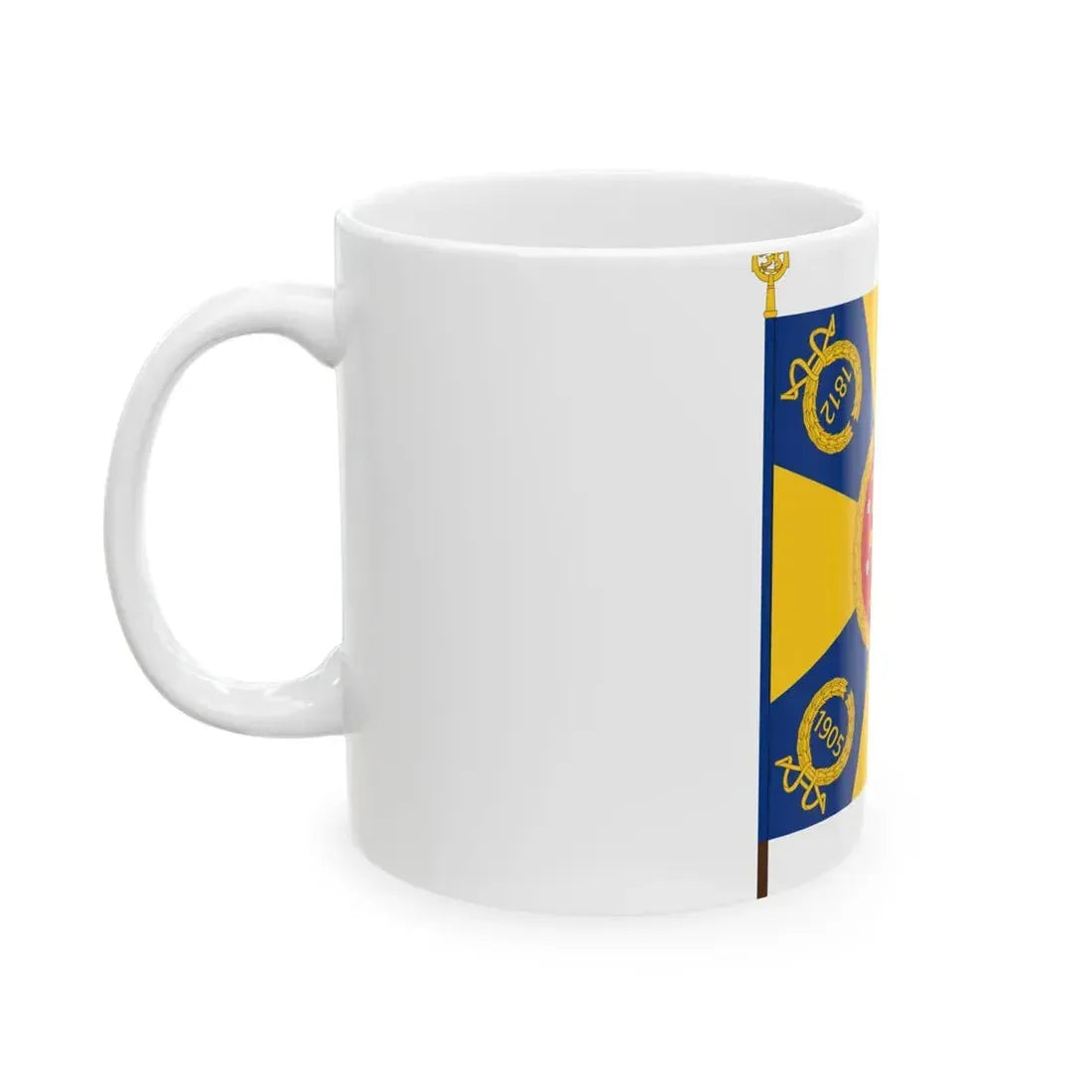 Kaartin pataljoonan lippu (Finland) White Coffee Mug - Go Mug Yourself