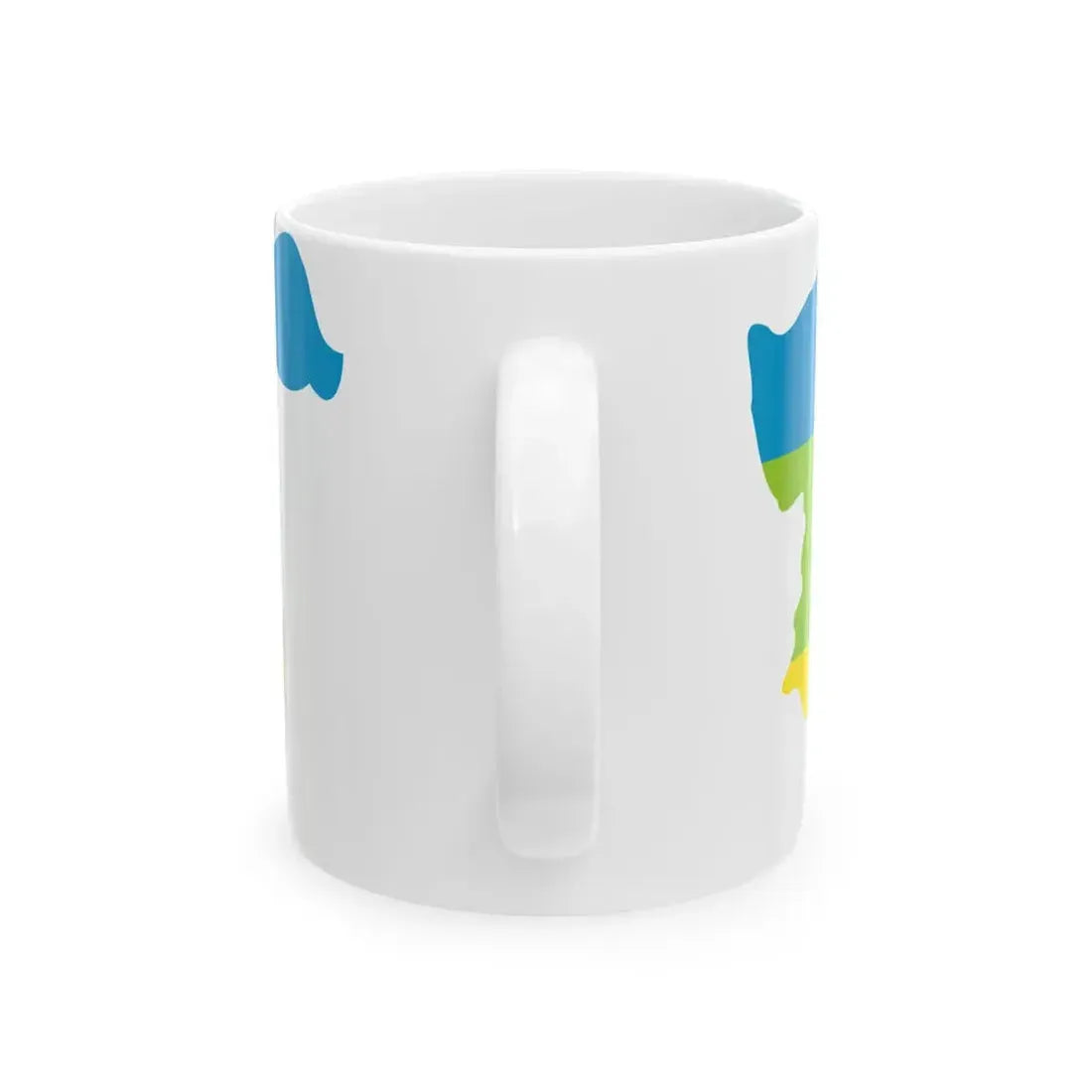 Kabylie Flag Map (Algeria) White Coffee Mug - Go Mug Yourself