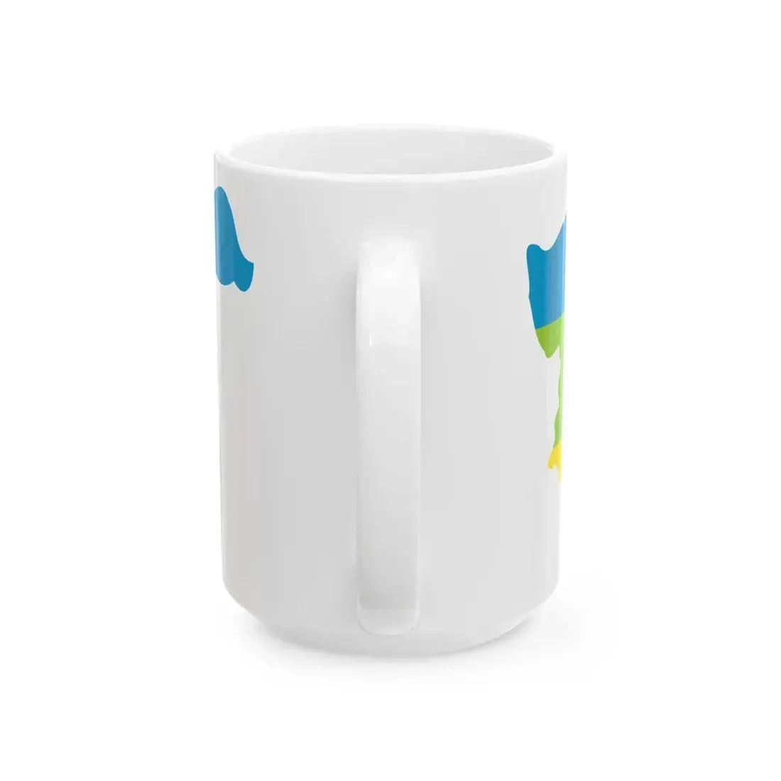 Kabylie Flag Map (Algeria) White Coffee Mug - Go Mug Yourself