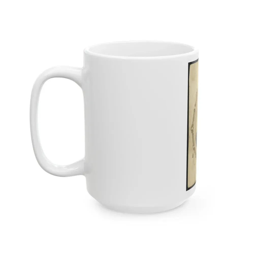 Kager Mays, African American Soldier, Half-Length Portrait, Facing Front (U.S. Civil War) White Coffee Mug - Go Mug Yourself