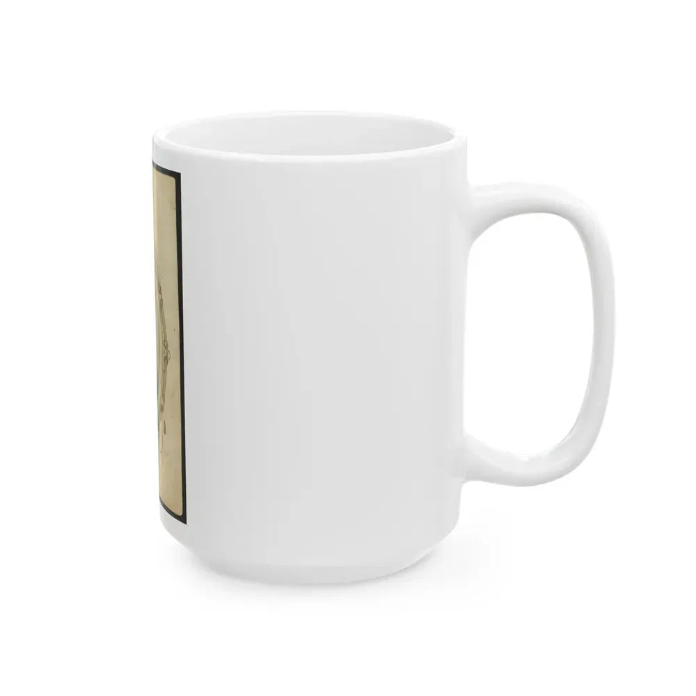 Kager Mays, African American Soldier, Half-Length Portrait, Facing Front (U.S. Civil War) White Coffee Mug - Go Mug Yourself