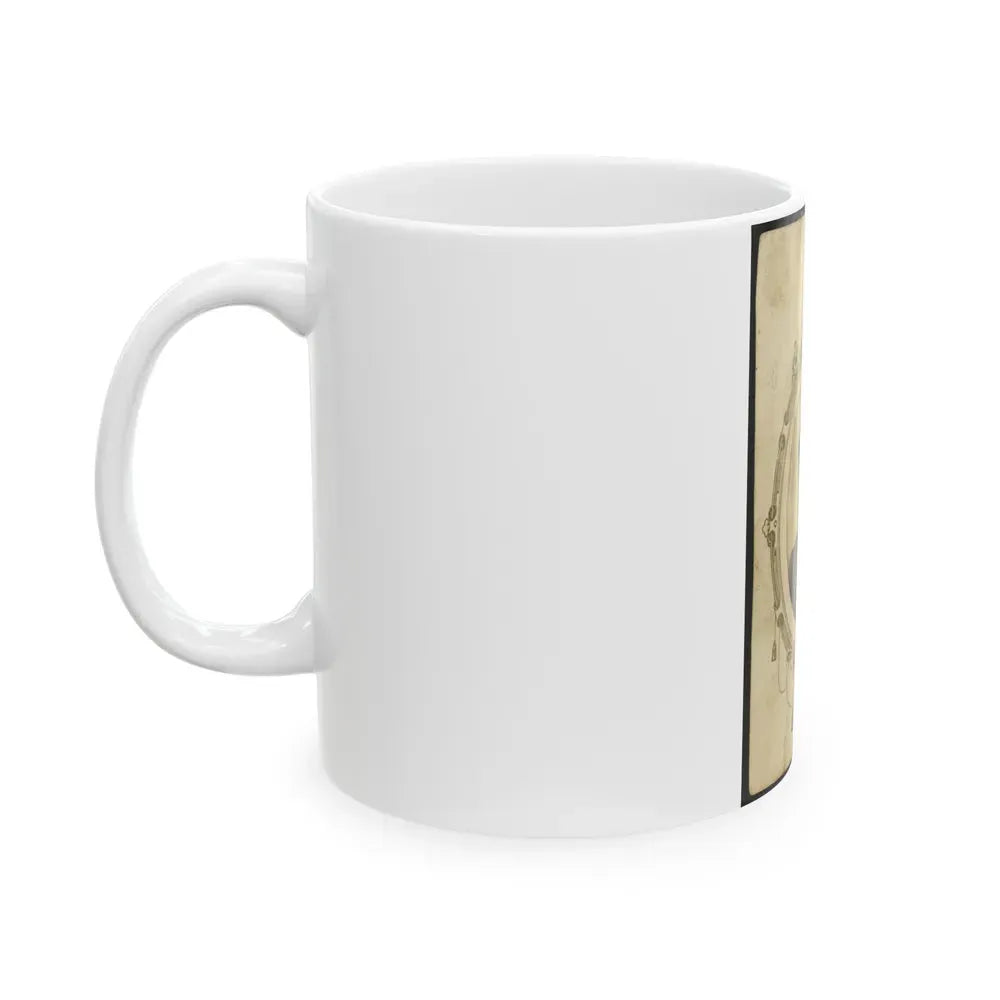 Kager Mays, African American Soldier, Half-Length Portrait, Facing Front (U.S. Civil War) White Coffee Mug - Go Mug Yourself