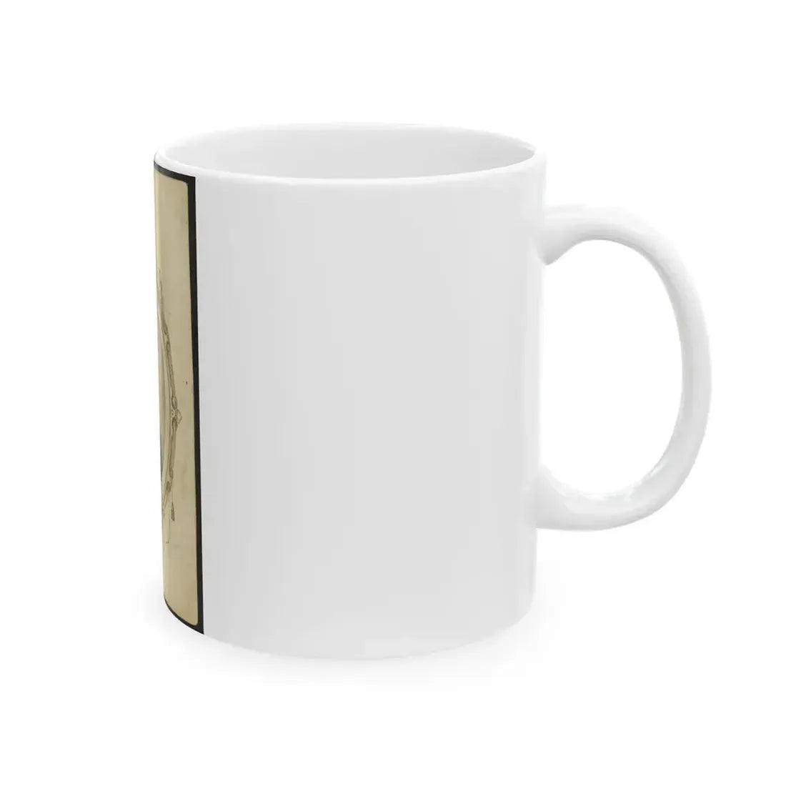 Kager Mays, African American Soldier, Half-Length Portrait, Facing Front (U.S. Civil War) White Coffee Mug - Go Mug Yourself