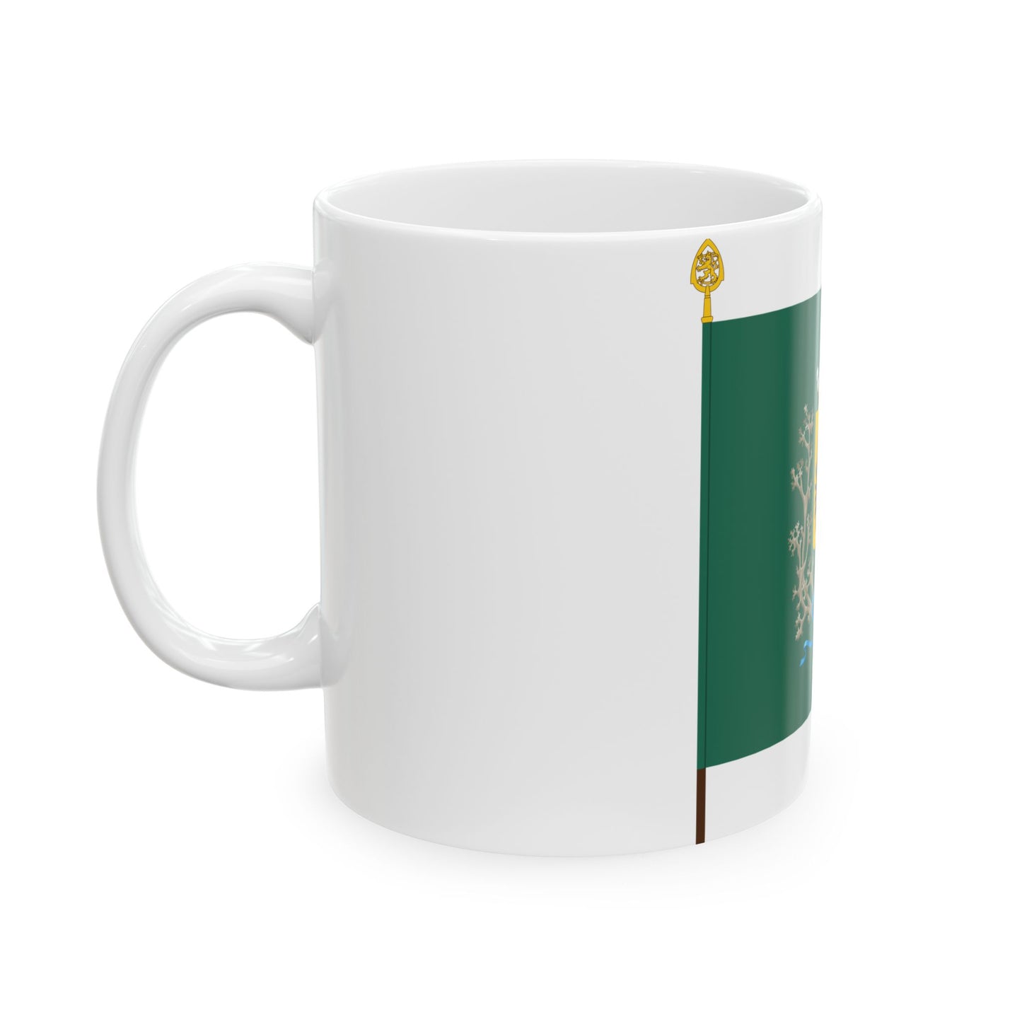Kainuun prikaatin lippu (Finland) White Coffee Mug-Go Mug Yourself