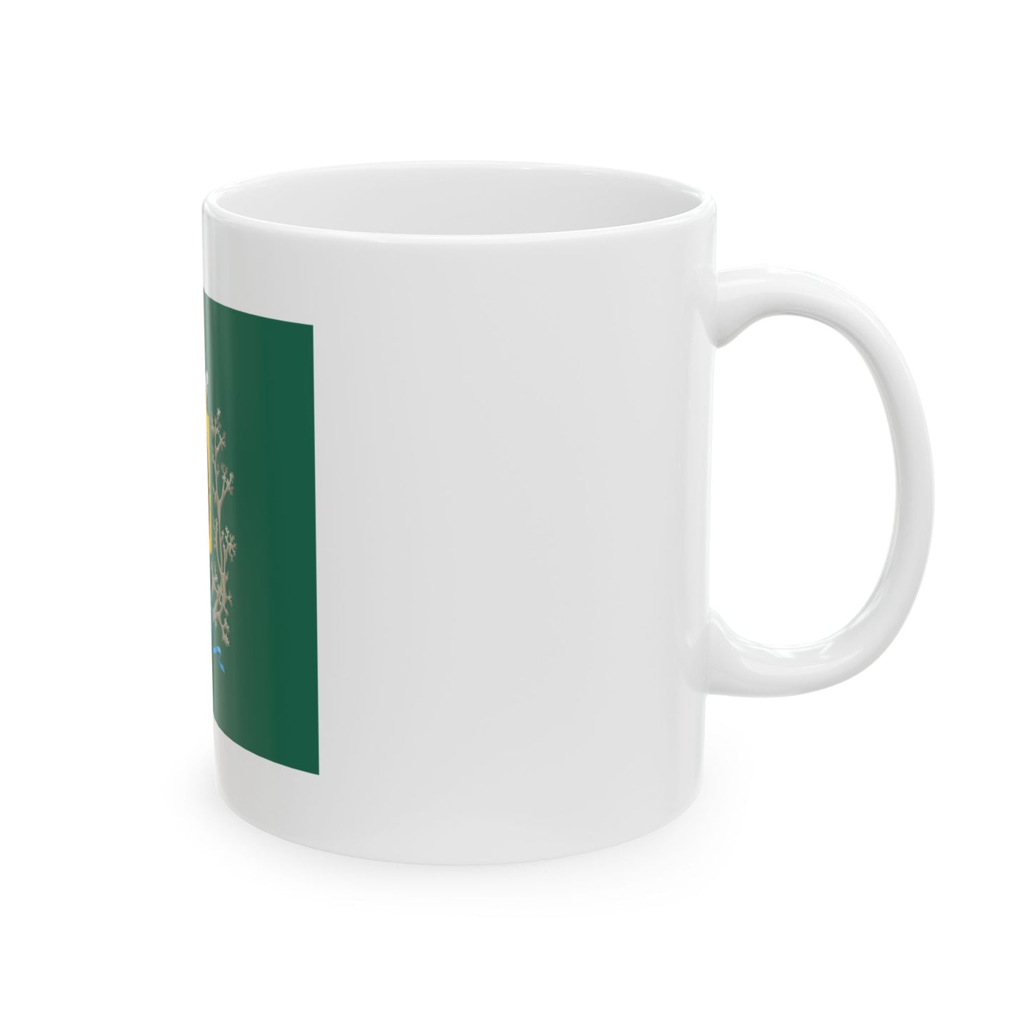 Kainuun prikaatin lippu (Finland) White Coffee Mug-Go Mug Yourself