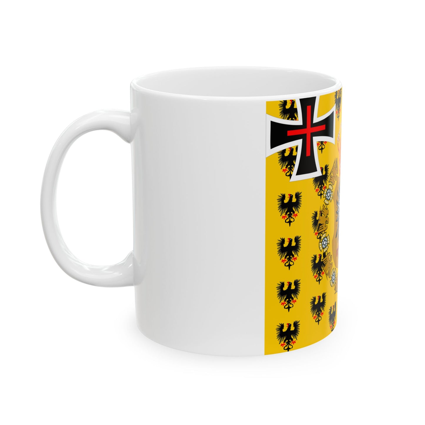 Kaiserinnenstandarte 1871 (Germany) White Coffee Mug-Go Mug Yourself