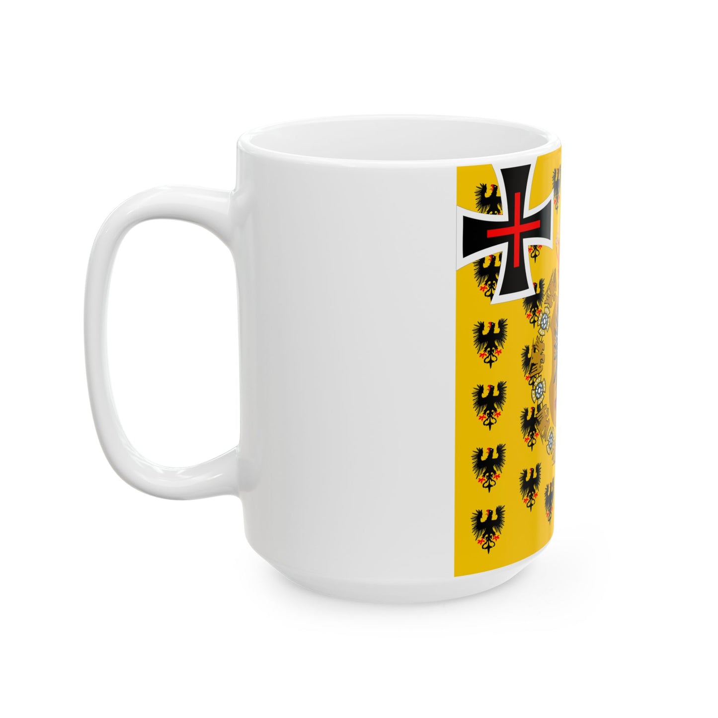 Kaiserinnenstandarte 1871 (Germany) White Coffee Mug-Go Mug Yourself