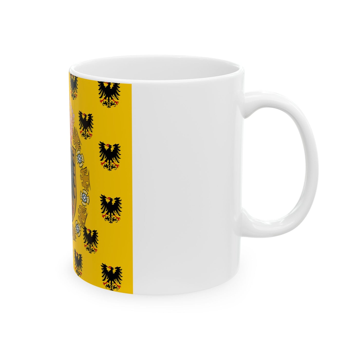 Kaiserinstandarte 1888 (Germany) White Coffee Mug-Go Mug Yourself