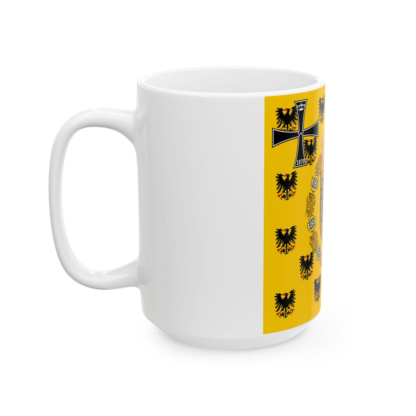 Kaiserinstandarte 1888 (Germany) White Coffee Mug-Go Mug Yourself