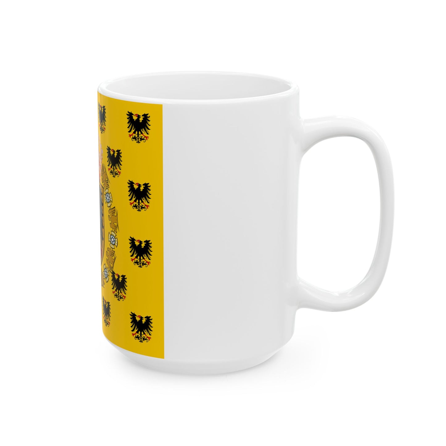 Kaiserinstandarte 1888 (Germany) White Coffee Mug-Go Mug Yourself