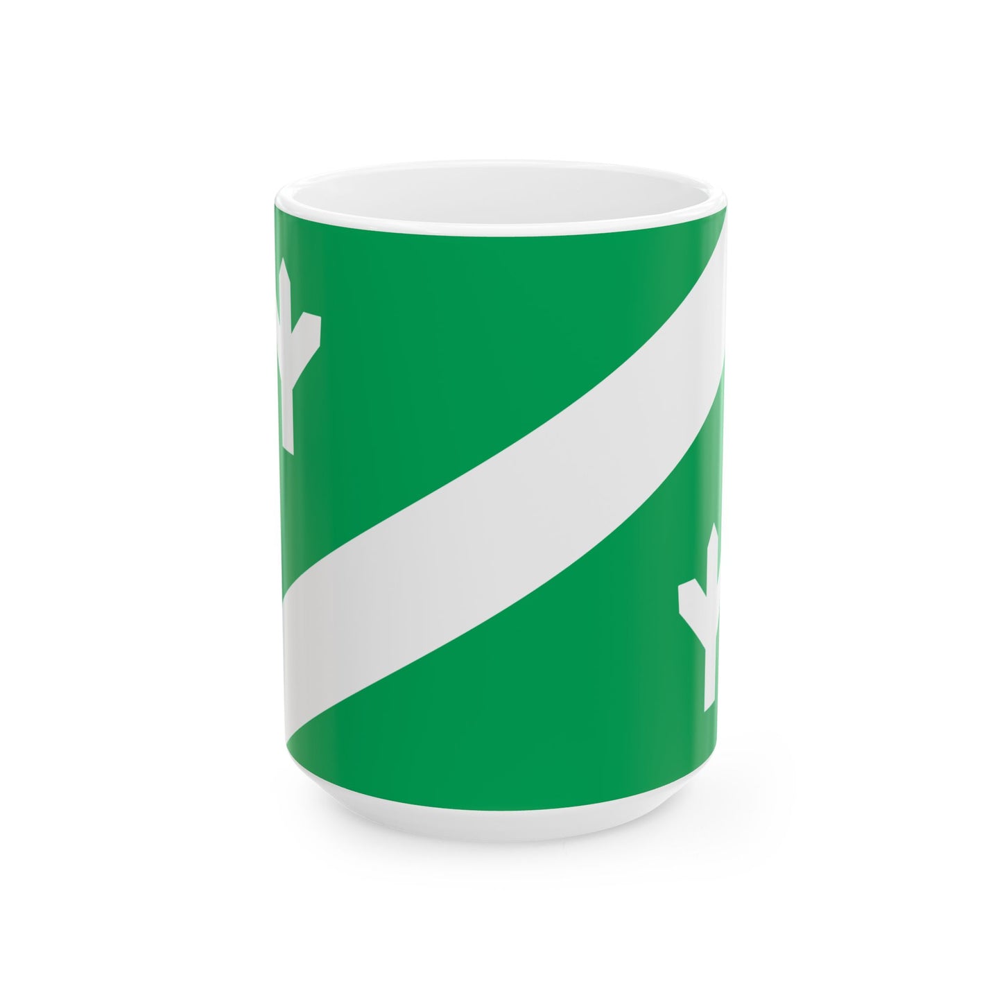 Kaiu Commune Flag (Estonia) White Coffee Mug-15oz-Go Mug Yourself