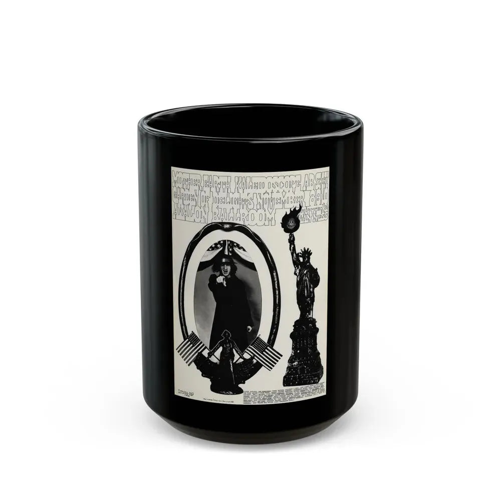 Kaleidoscope 1968 (Music Poster) Black Coffee Mug 15oz - Go Mug Yourself