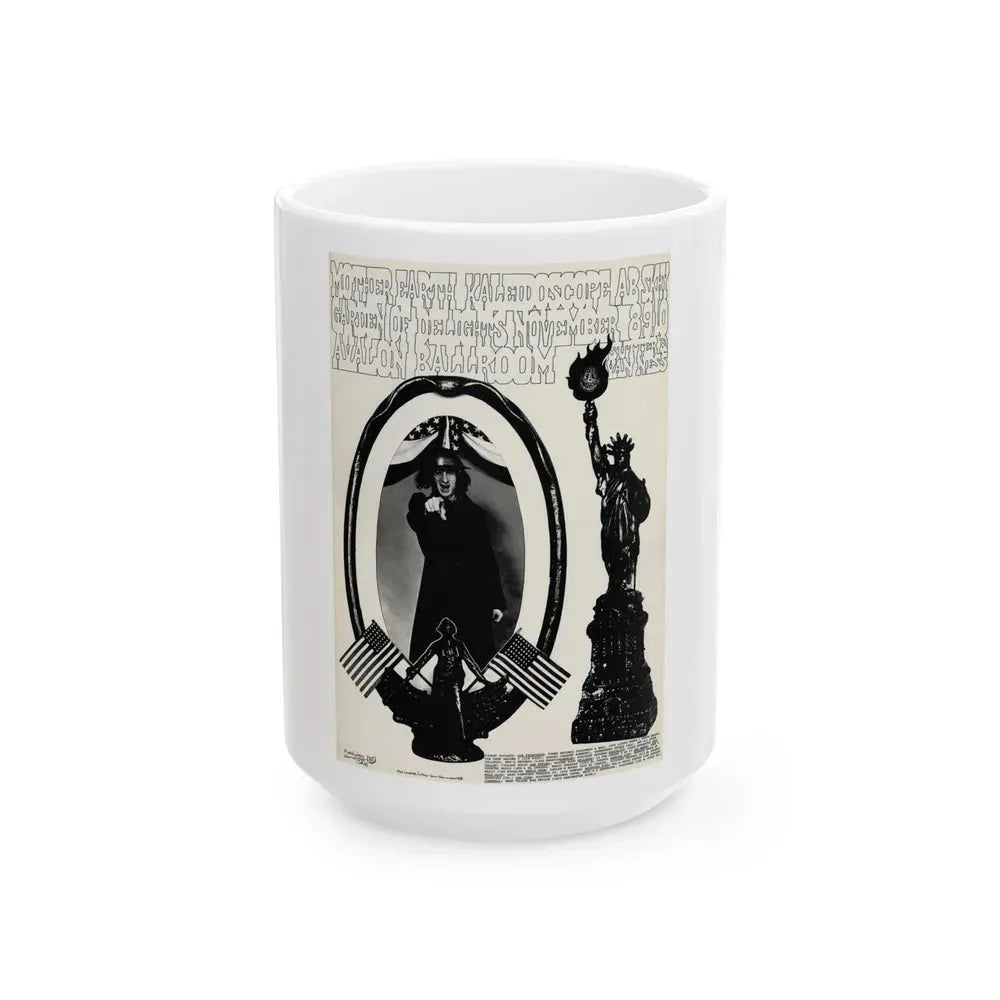 Kaleidoscope 1968 (Music Poster) White Coffee Mug 15oz - Go Mug Yourself
