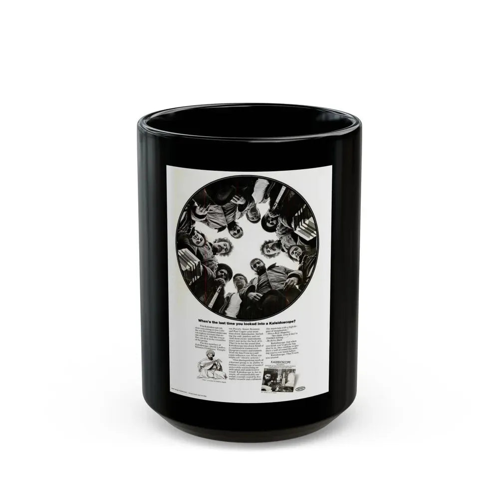 Kaleidoscope 1969 (Music Poster) Black Coffee Mug 15oz - Go Mug Yourself