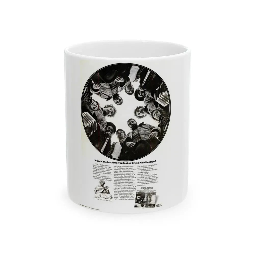 Kaleidoscope 1969 (Music Poster) White Coffee Mug 11oz - Go Mug Yourself