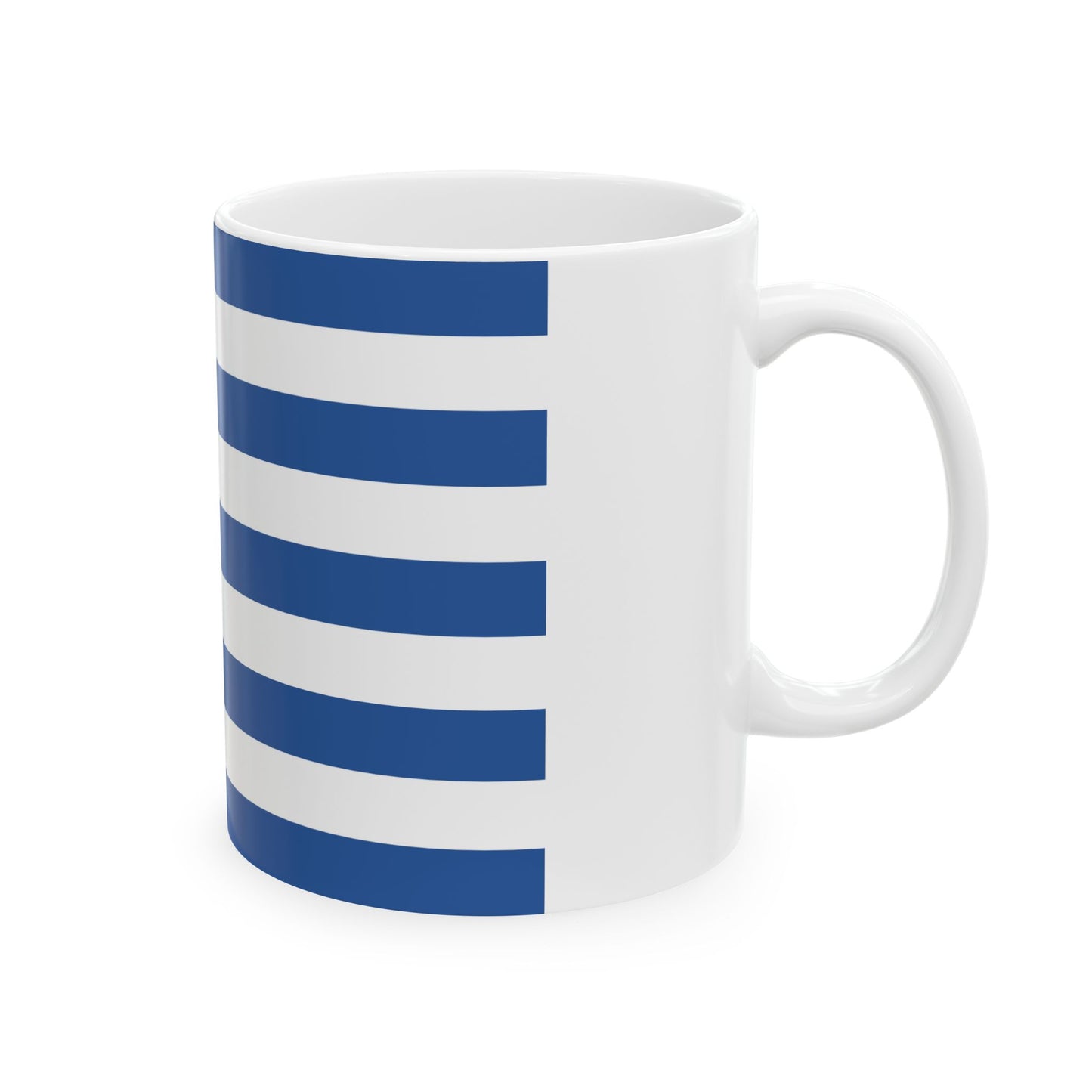 Kallergis Brothers flag (Greece) White Coffee Mug-Go Mug Yourself