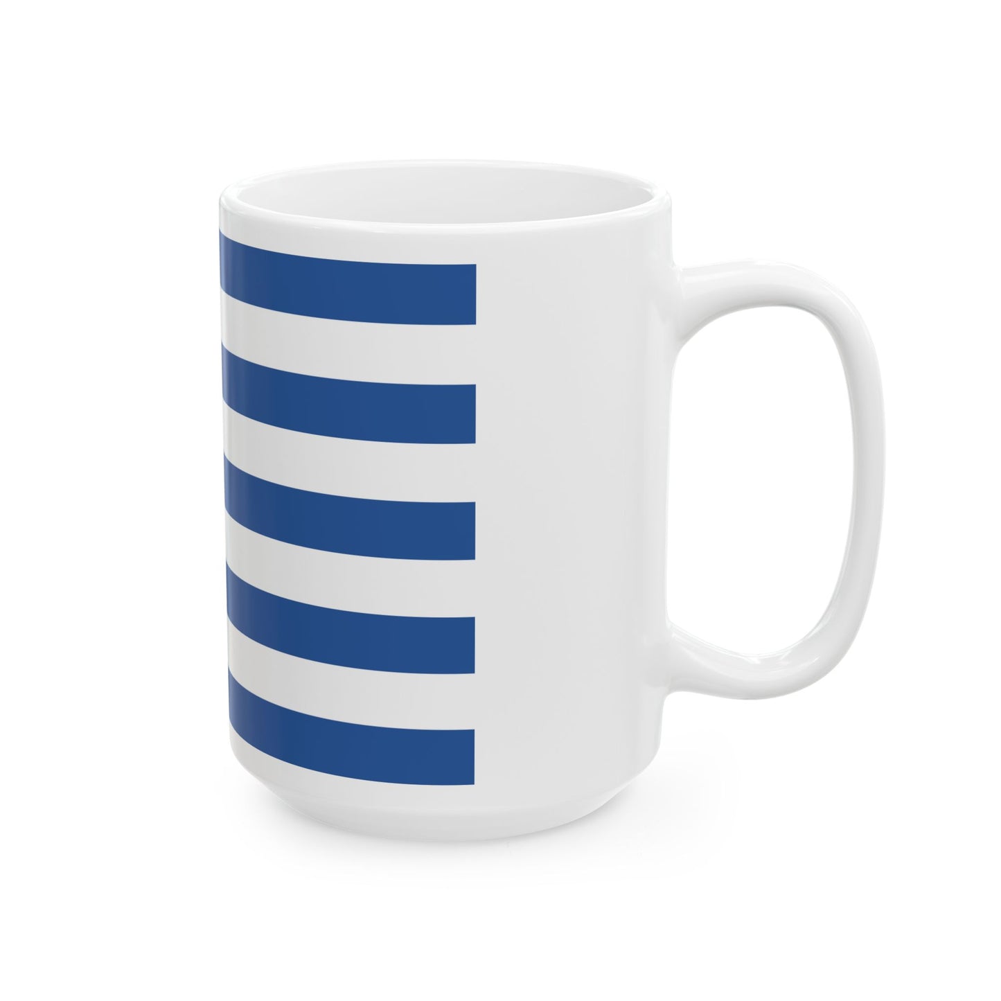 Kallergis Brothers flag (Greece) White Coffee Mug-Go Mug Yourself