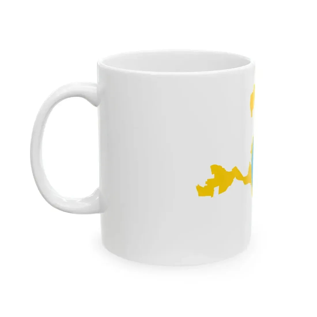 Kalmyk-geo-stub (Russia) White Coffee Mug - Go Mug Yourself