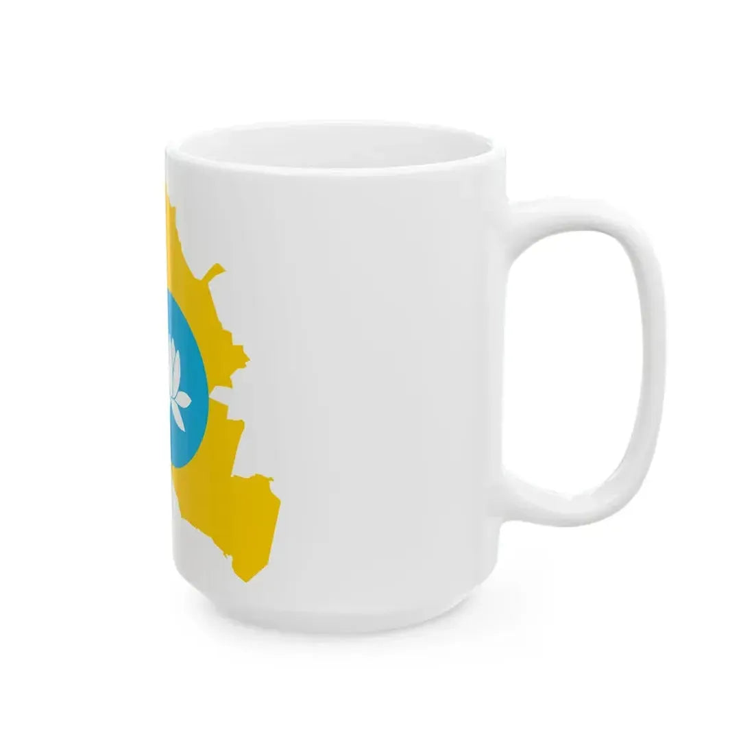 Kalmyk-geo-stub (Russia) White Coffee Mug - Go Mug Yourself