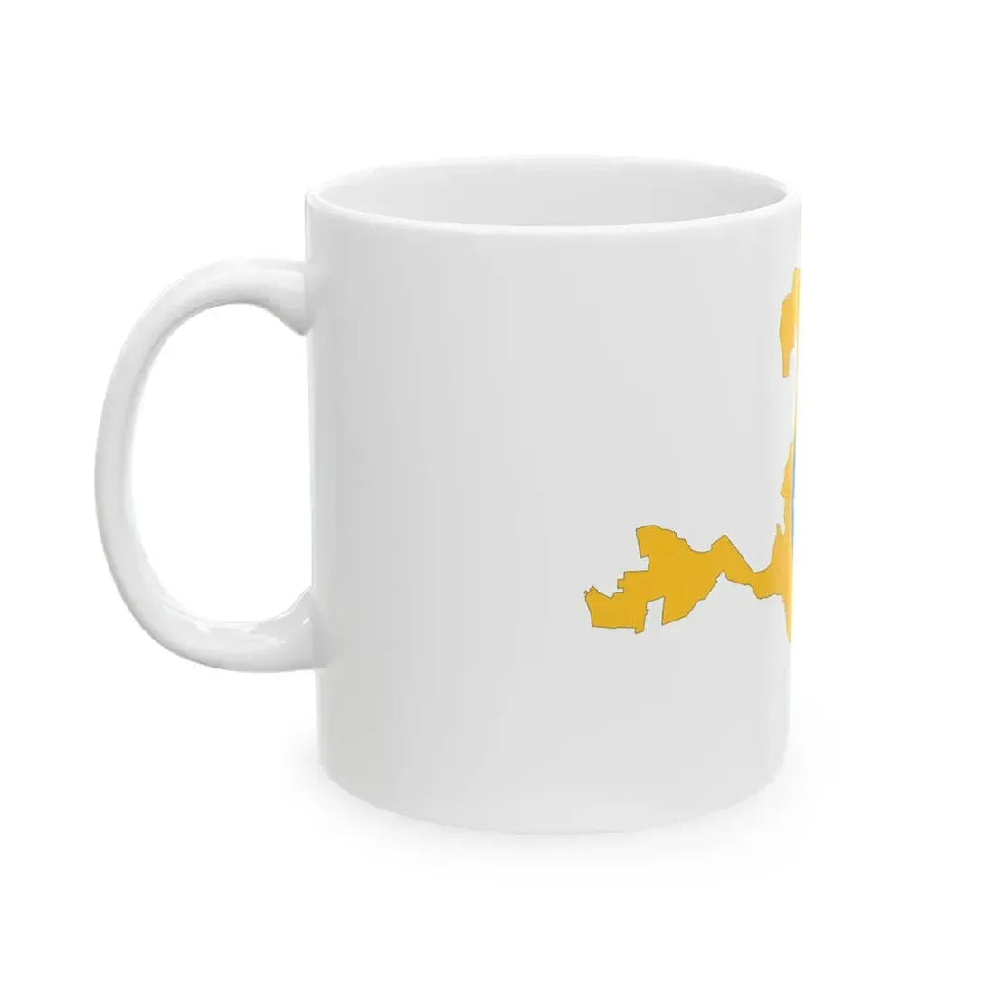 Kalmykia-Flagmap (Russia) White Coffee Mug - Go Mug Yourself