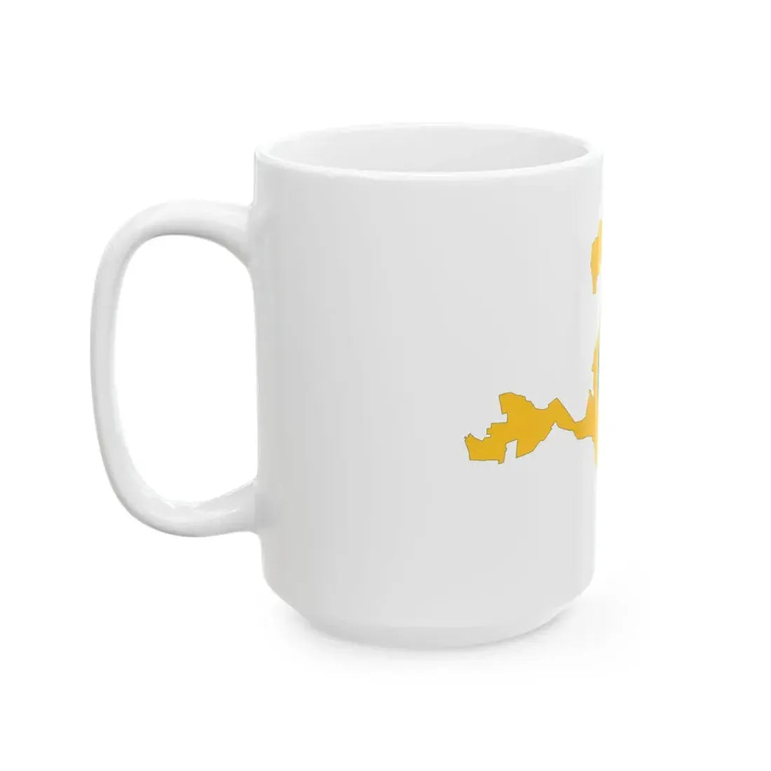 Kalmykia-Flagmap (Russia) White Coffee Mug - Go Mug Yourself