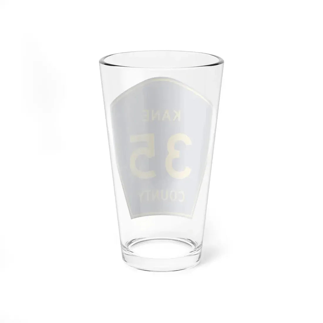 Kane County 35 (Illinois) (Road Sign) Pint Glss 16oz - Go Mug Yourself