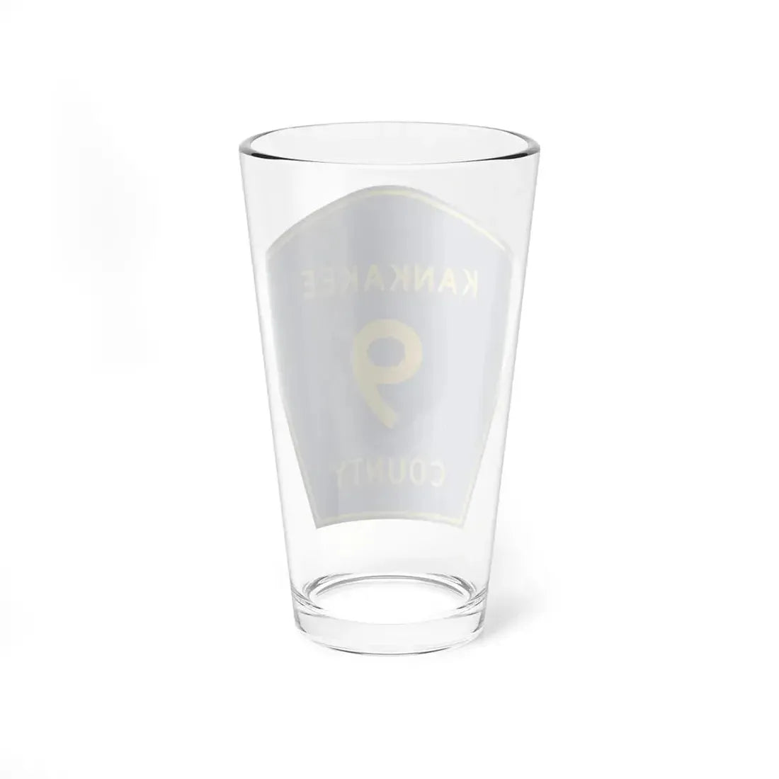Kankakee County 9 (Illinois) (Road Sign) Pint Glss 16oz - Go Mug Yourself
